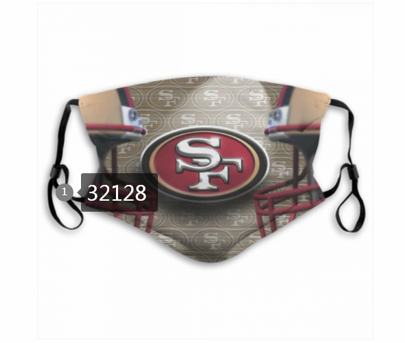NFL 2020 San Francisco 49ers #41 Dust mask with filter->nfl dust mask->Sports Accessory